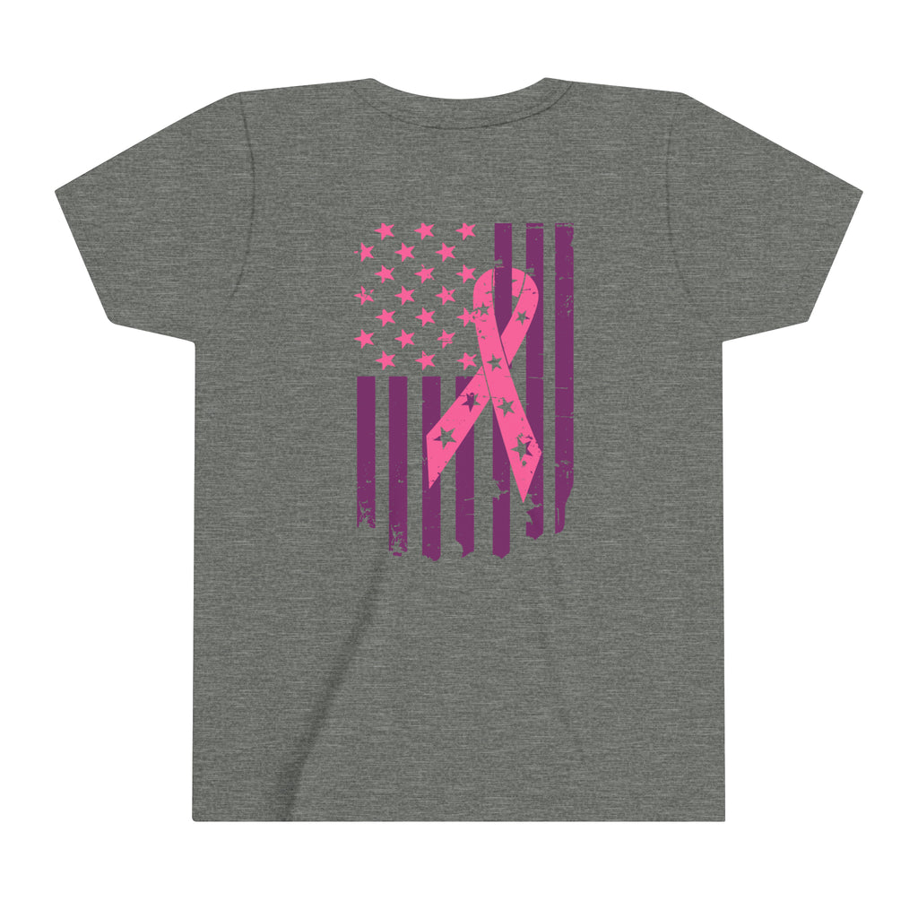 Youth Daughter of a Warrior Breast Cancer Awareness Tee