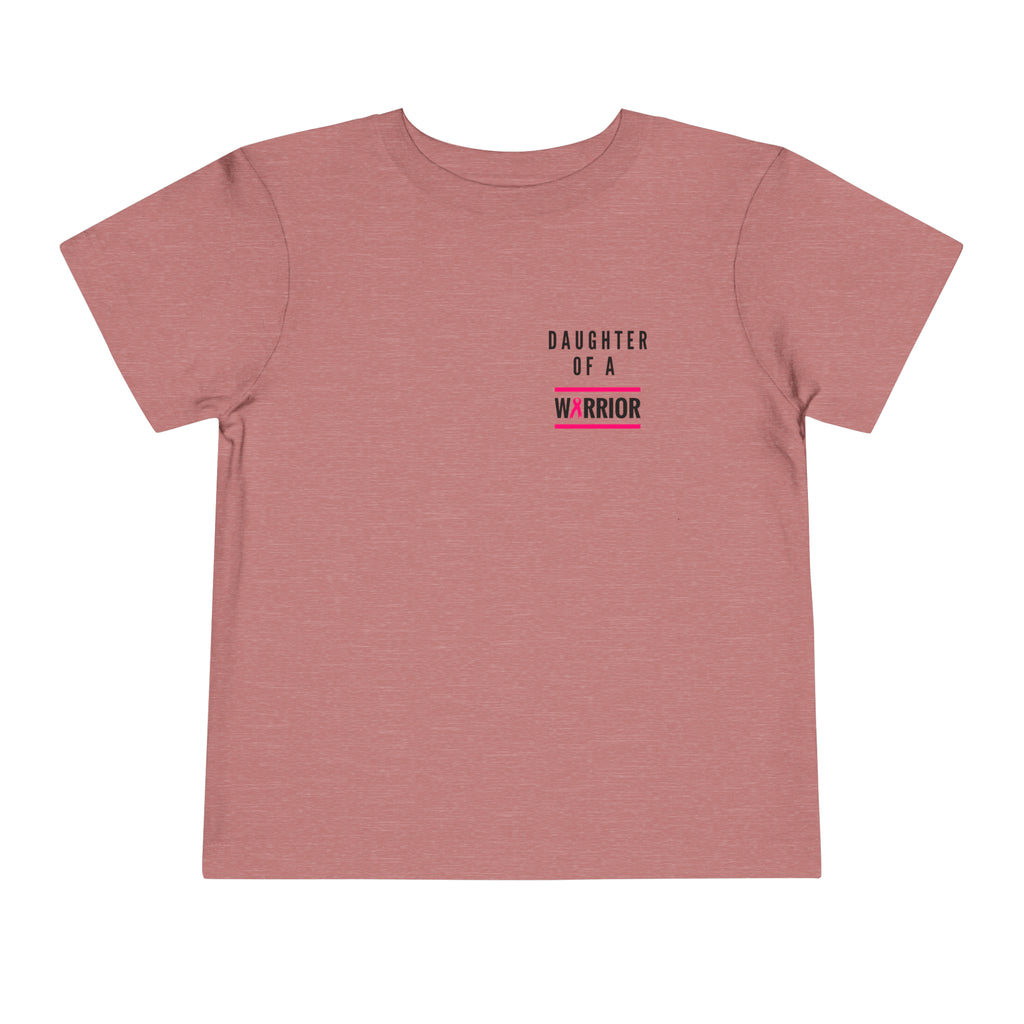 Daughter of a Warrior Breast Cancer Awareness Toddler Tee