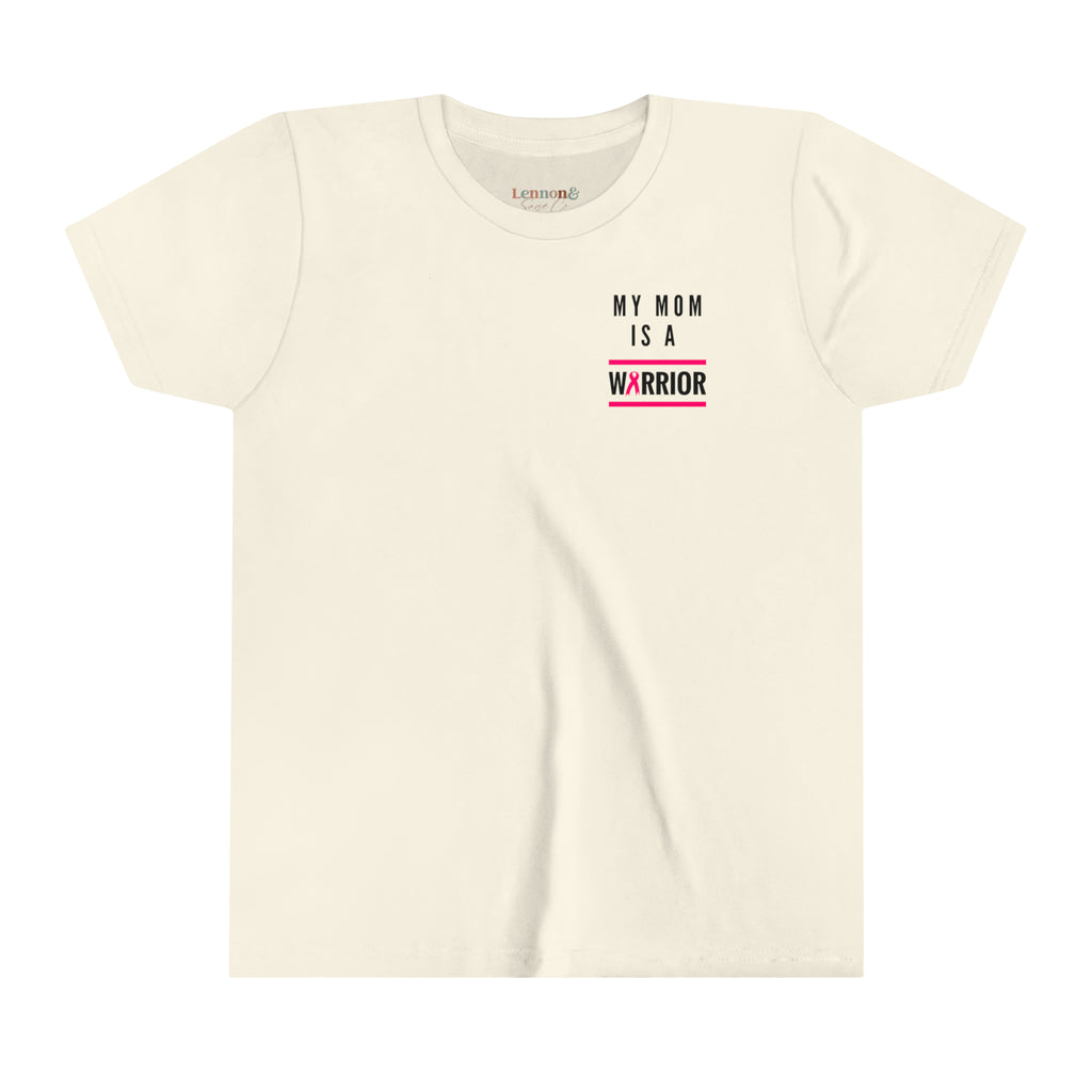 Youth Mom is a Warrior Breast Cancer Awareness Tee