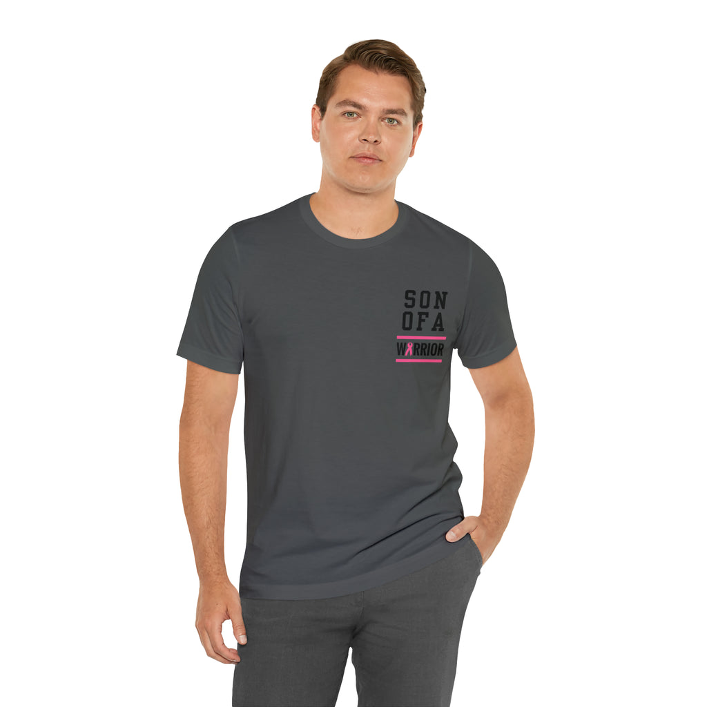 Adult Son of a Warrior Breast Cancer Awareness Tee
