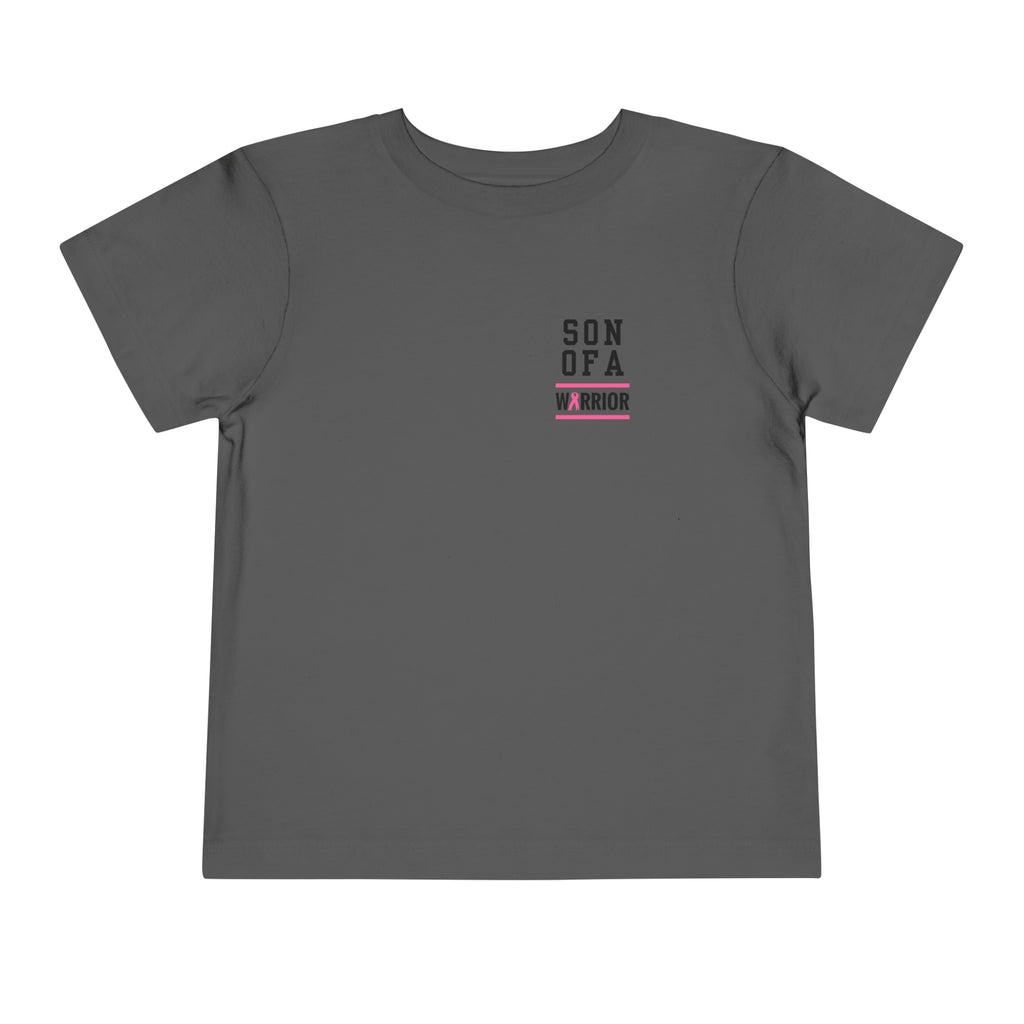 Son of a Warrior Breast Cancer Awareness Toddler Tee