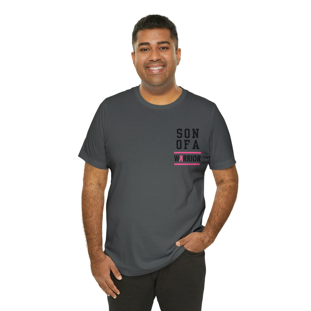 Adult Son of a Warrior Breast Cancer Awareness Tee