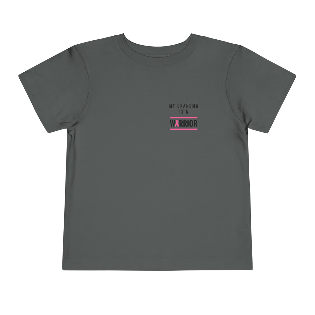Grandma is a Warrior Breast Cancer Awareness Toddler Tee