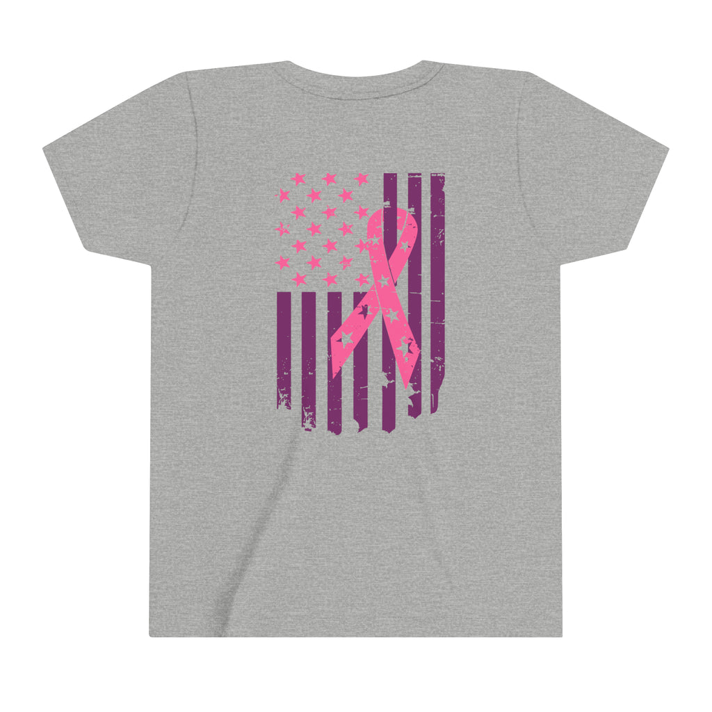 Youth Mimi is a Warrior Breast Cancer Awareness Tee