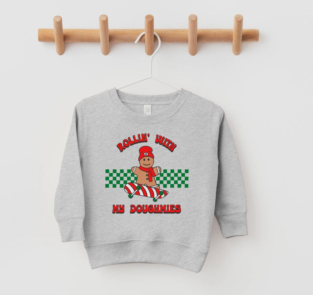 Rollin' With My Doughmies Christmas Sweatshirt