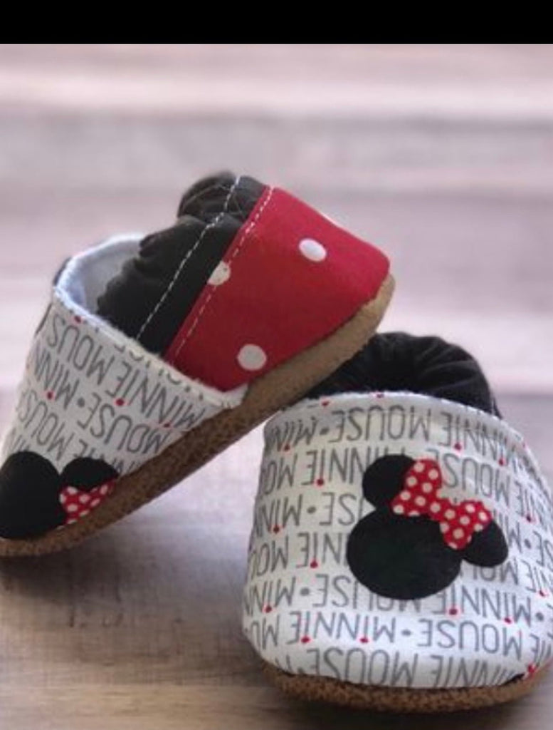 Minnie Mouse Handmade Moccasins | Lennon + Sage Co