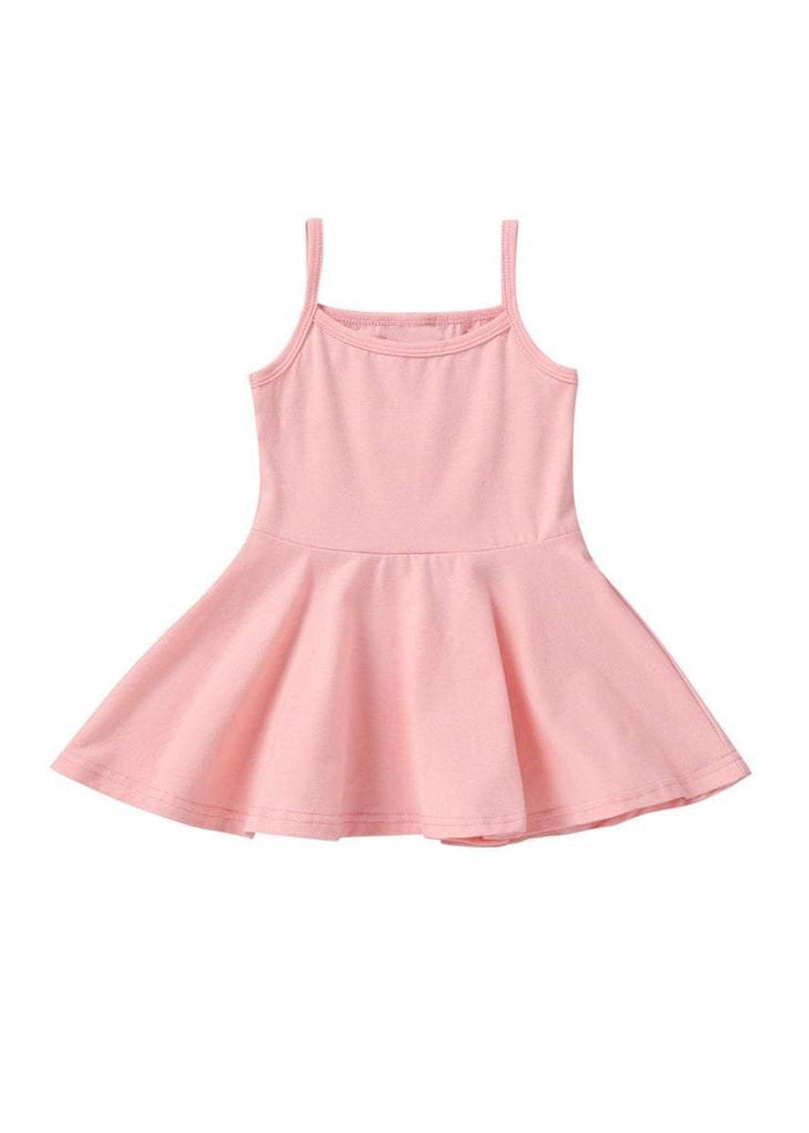 Baby Girl and Toddler Girl Perfect Summer Cami Dress in Pink