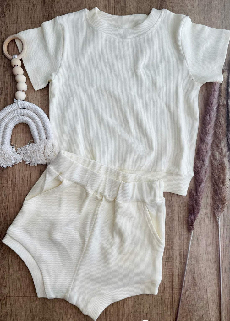 Retro Ribbed Shirt and Bloomers (+colors) | Lennon + Sage Co