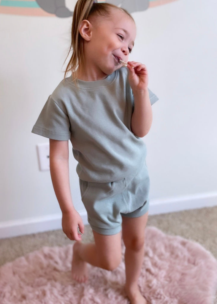 Retro Ribbed Shirt and Bloomers (+colors) | Lennon + Sage Co