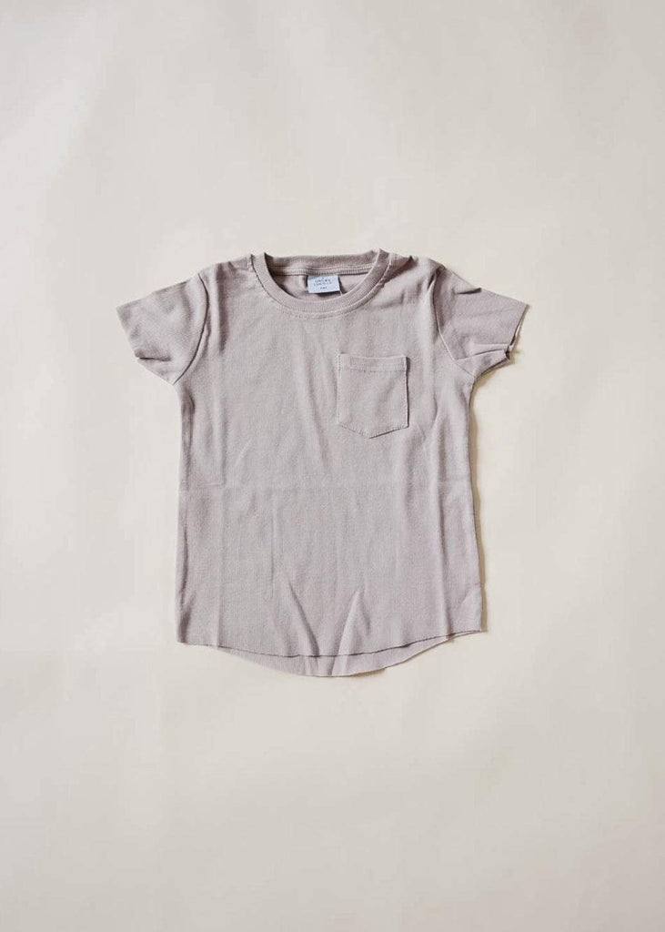 Unisex Baby and Toddler Ribbed Pocket Tee