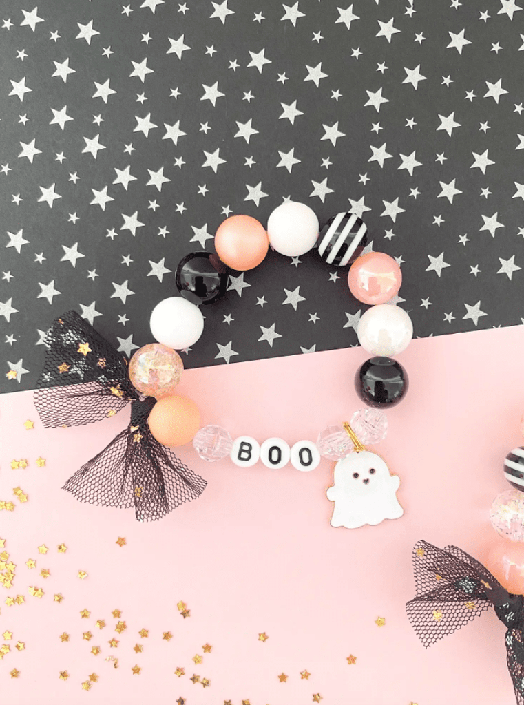 Toddler Halloween Ghost "Boo" Charm Bracelets