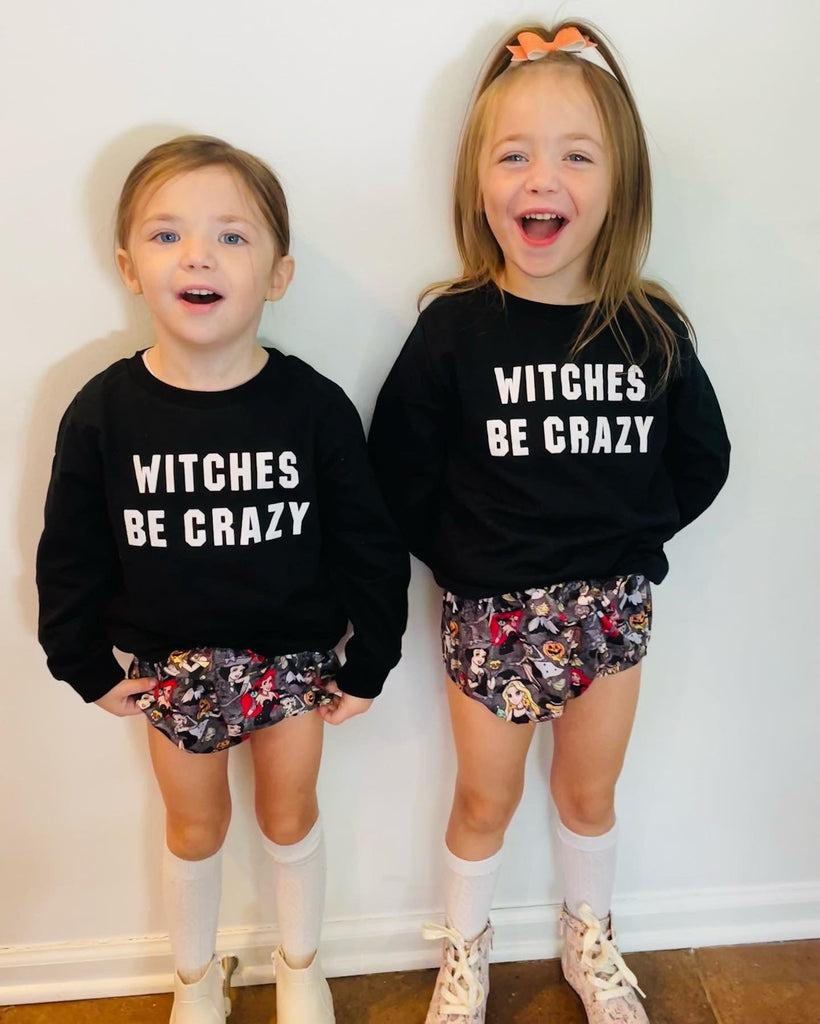 Witches Be Crazy Crewneck Sweatshirt | Lennon + Sage Co