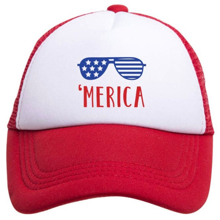 Baby boy toddler boy 'Merica Trucker Hat