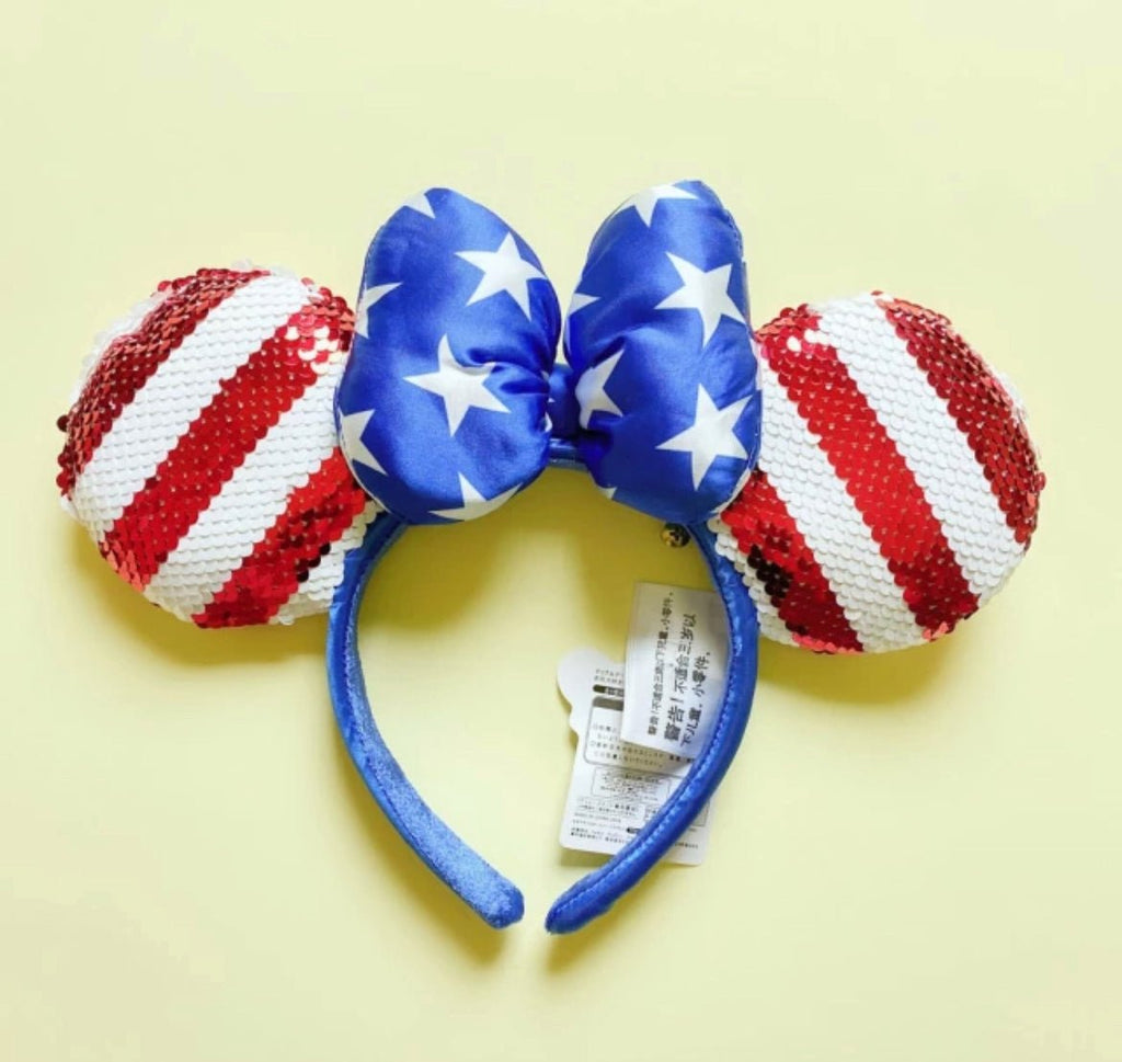Baby girl toddler girl minnie mouse 4th of july headband